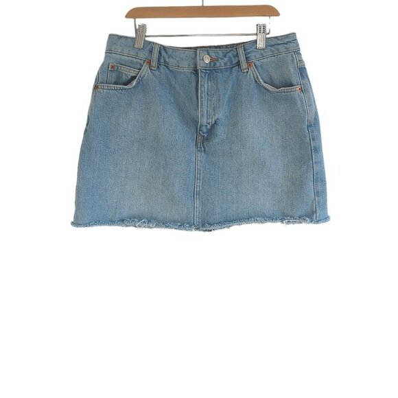 Topshop Moto Jean Skirt - Picture 3 of 6